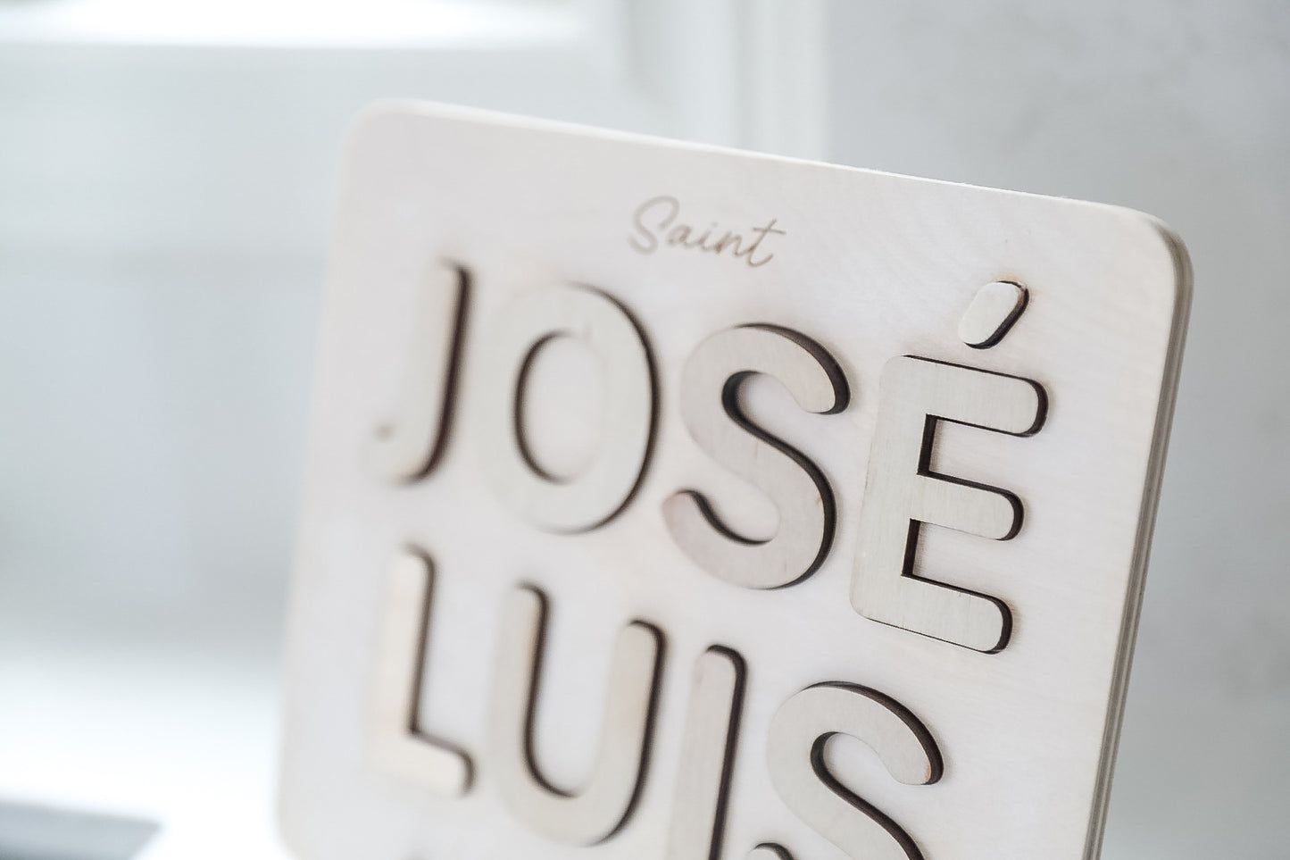 Saint Name Puzzle Sign