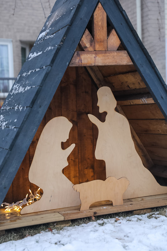 Lawn Size Nativity Scene