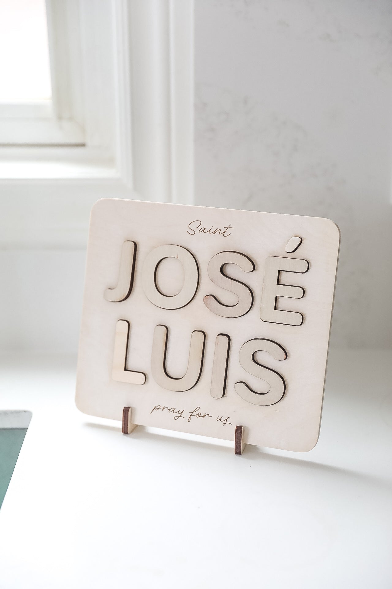 Saint Name Puzzle Sign