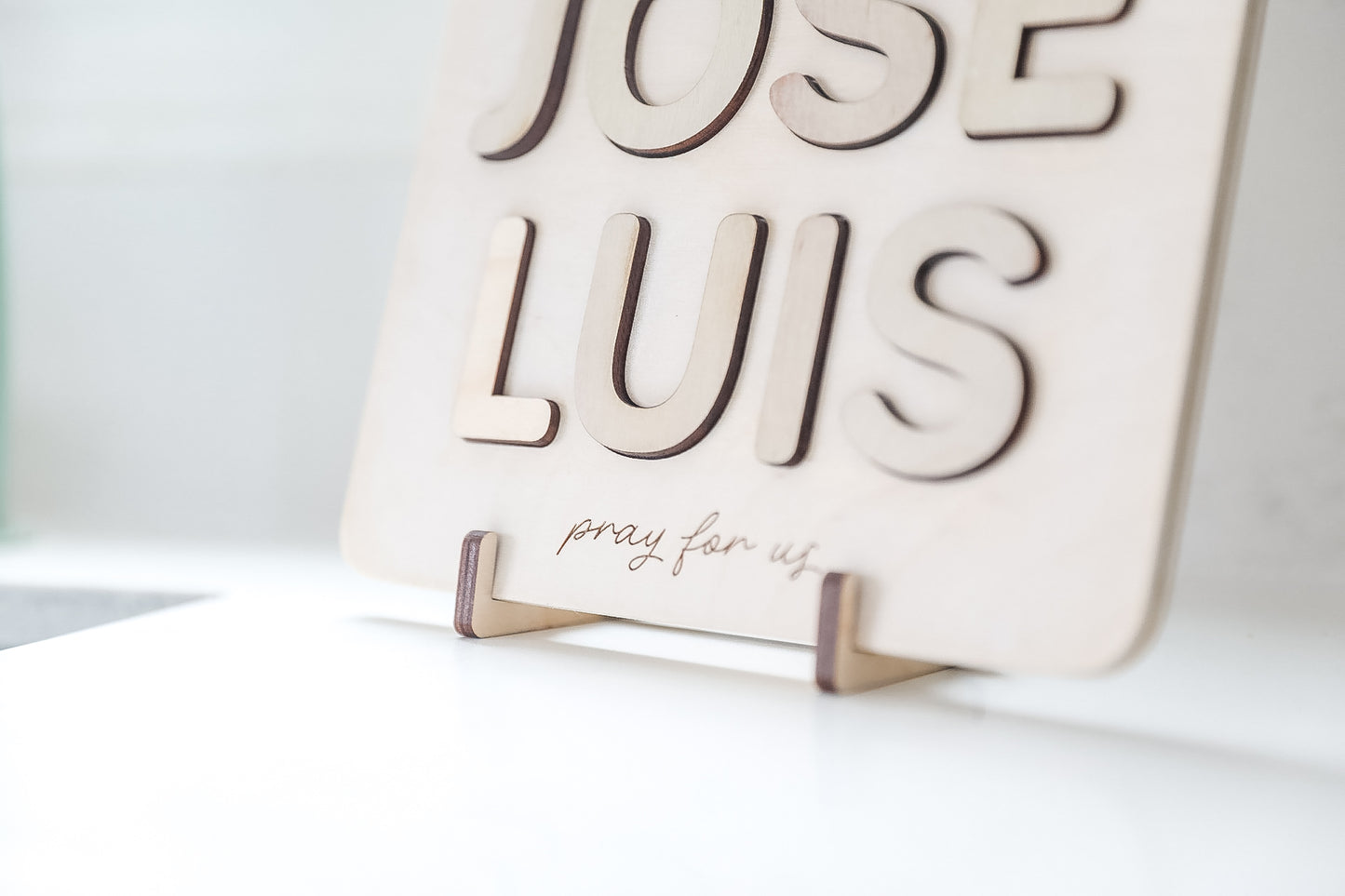 Saint Name Puzzle Sign