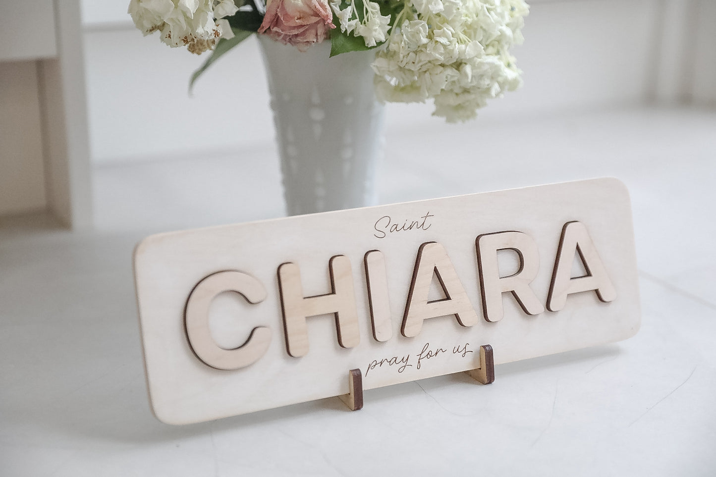 Saint Name Puzzle Sign